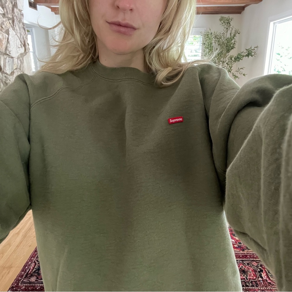 Supreme Olive Green Sweatshirt